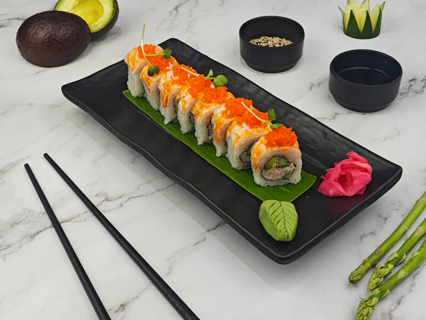 Supreme Prawn Tobiko Roll