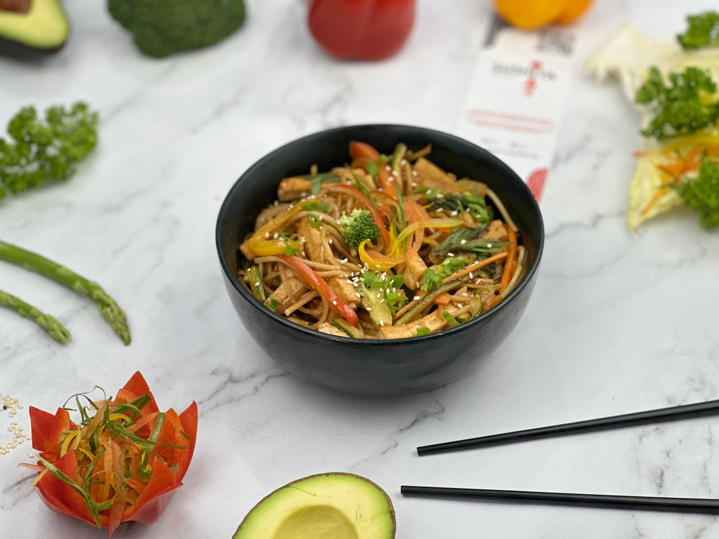 Samurai Spirit Tofu Noodle Bowl