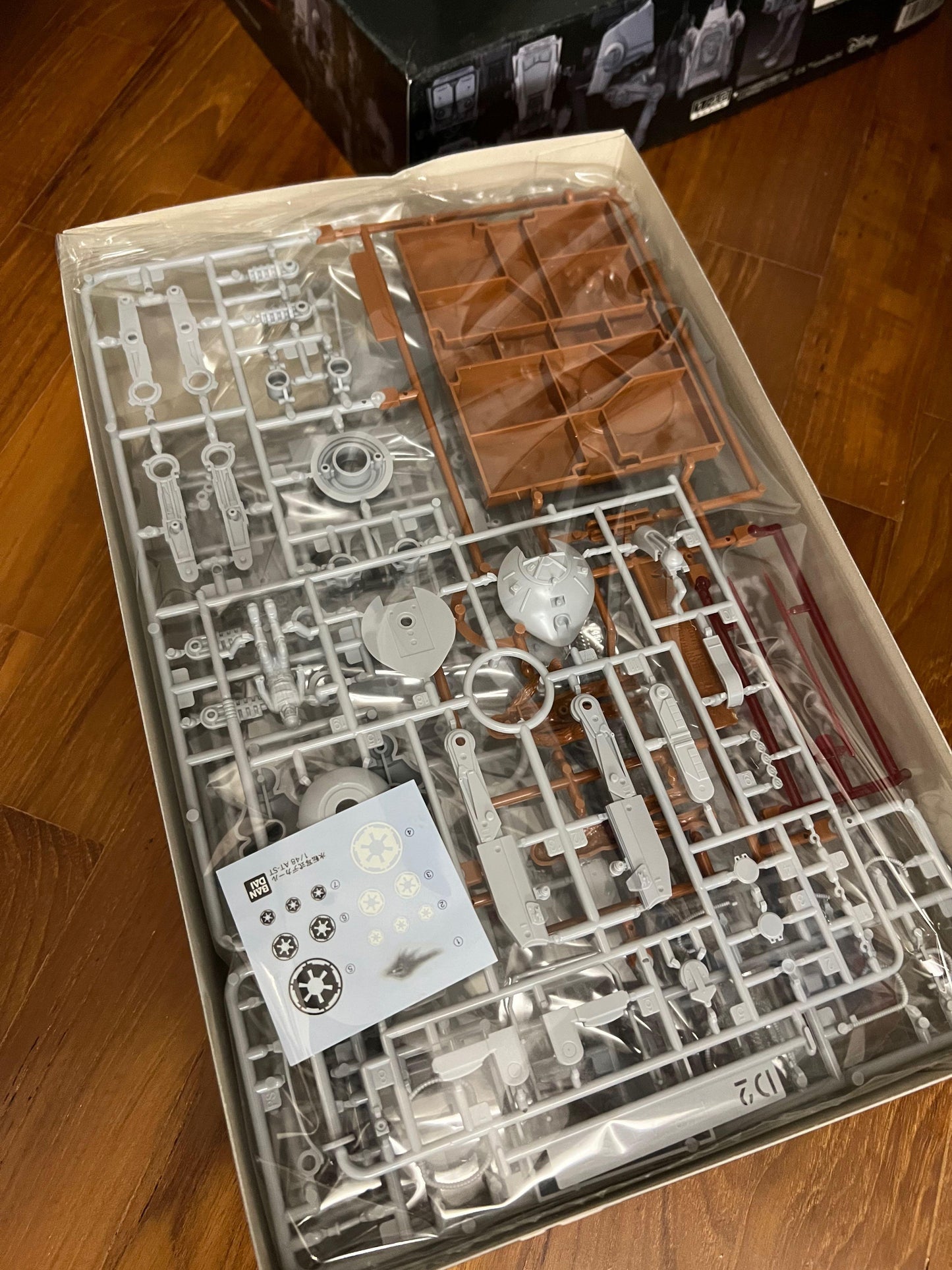 Star Wars AT-ST 1/48 Scale Model Kit with Stormtrooper – Bandai