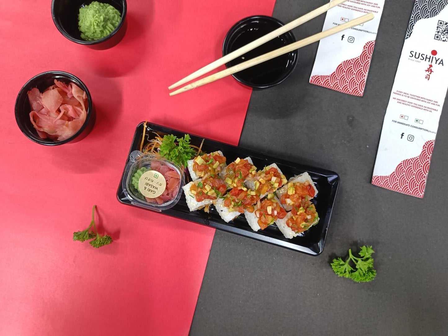 Chicken Katsu Roll With Avocado Salsa Sauce