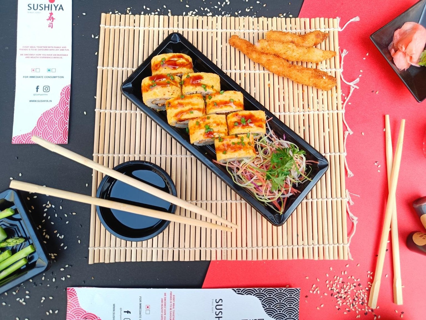 Teriyaki Prawn Roll