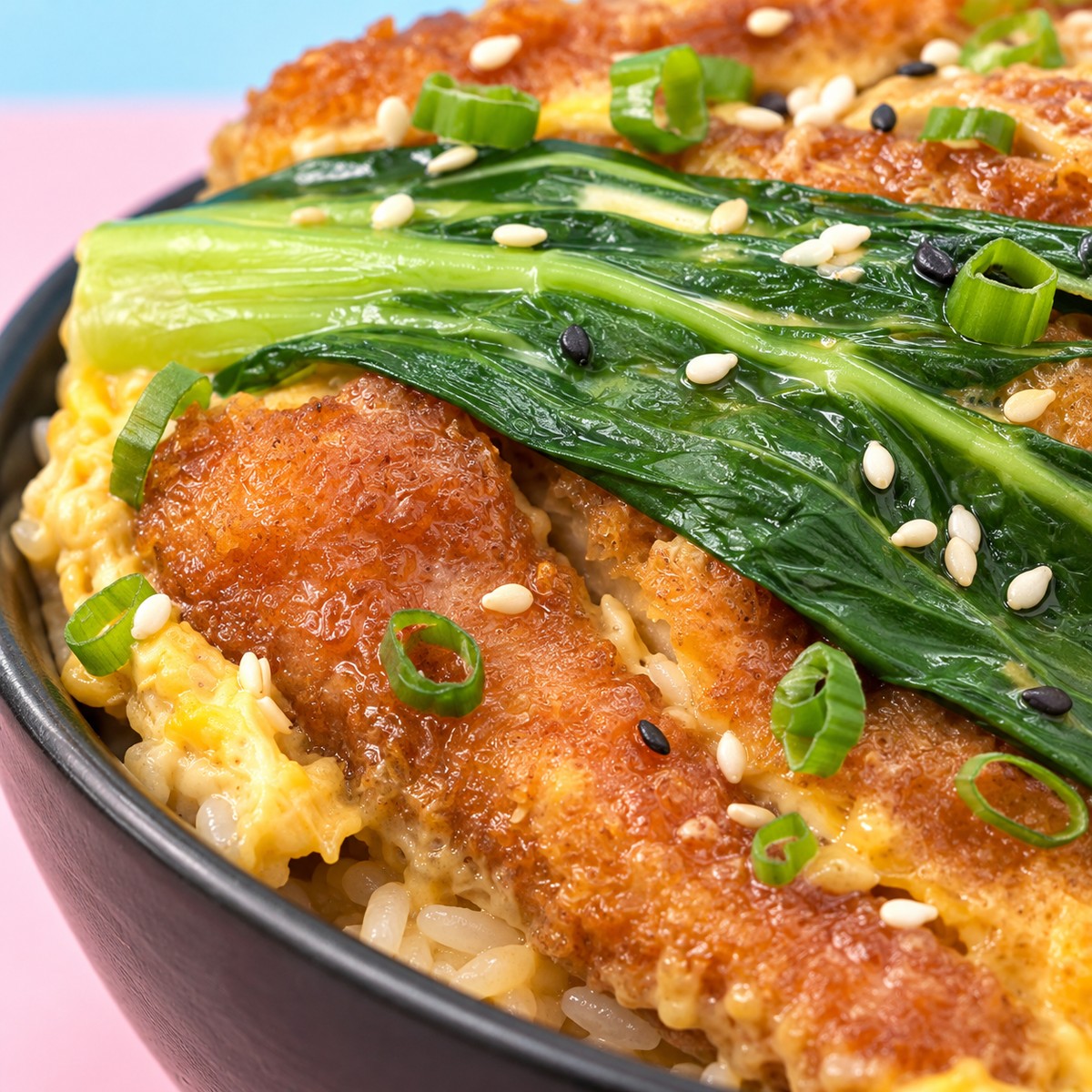 Chicken Katsu Don — texture detail
