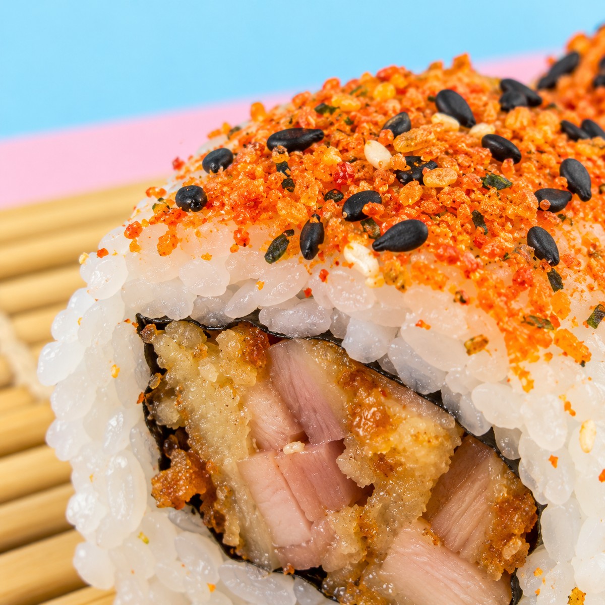Spicy Chicken Roll — texture detail