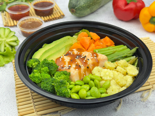 Zoe’s Special Omega Salmon Poke bowl
