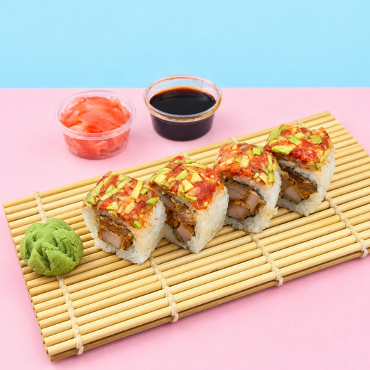 Chicken Katsu Roll With Avocado Salsa Sauce