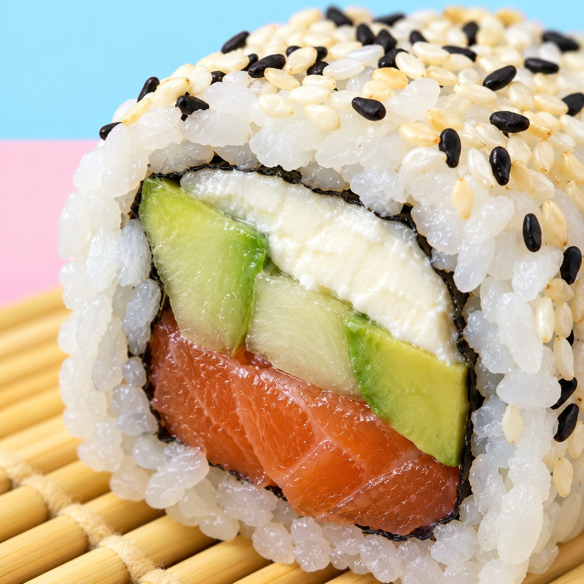 Philadelphia Roll — texture detail
