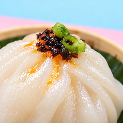 Prawn Har Gao (5 Pcs) — partial texture close-up, not a complete serving.