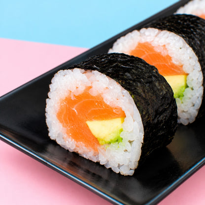 Jumbo Salmon (8 Pcs) — partial detail, not a complete serving.