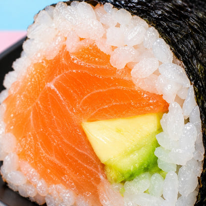 Jumbo Salmon (8 Pcs) — partial texture close-up, not a complete serving.