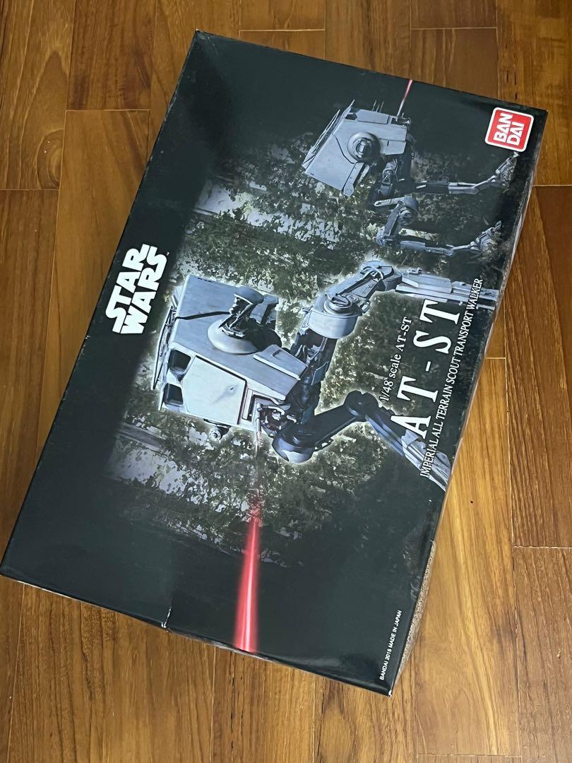 Star Wars AT-ST 1/48 Scale Model Kit with Stormtrooper – Bandai