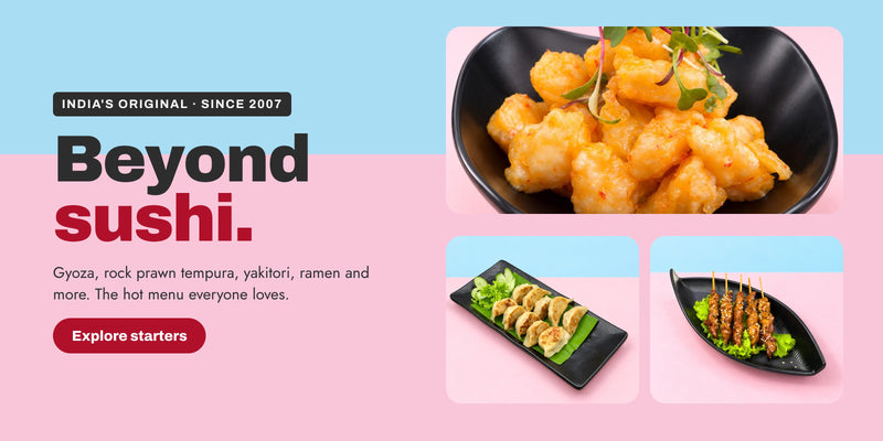 Beyond sushi. Gyoza, rock prawn tempura, yakitori, ramen and more.