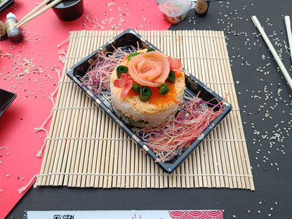 Salmon & Crab Sushi Cake