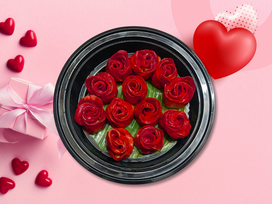 Special VDay Rose Dimsum (12 Pcs) - Non Veg