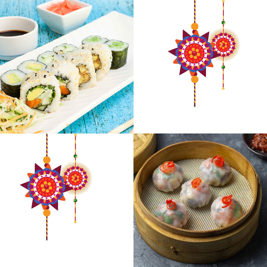 Sushi Box + Dimsum Combo - Veg